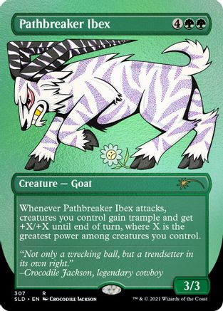 Pathbreaker Ibex (Borderless) (Foil Etched) [Secret Lair Drop Series]