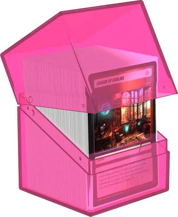 Ultimate Guard Boulder Deck Box - Clear Rhodonite (100+)