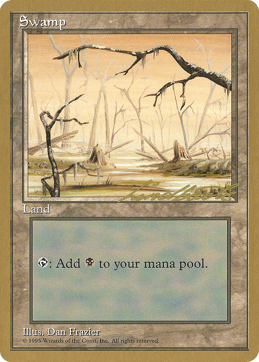 Swamp (ll372) (Leon Lindback) [Pro Tour Collector Set]
