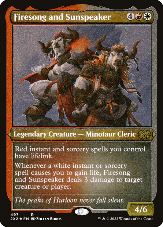 Firesong and Sunspeaker (Foil Etched) [Double Masters 2022]