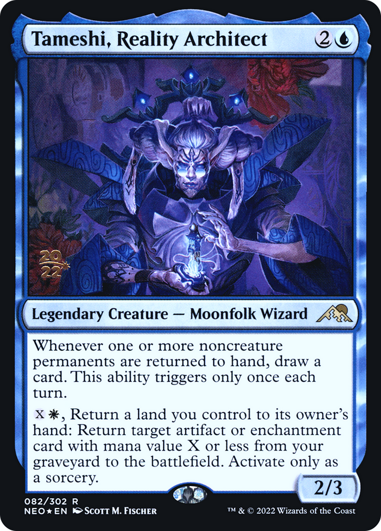 Tameshi, Reality Architect [Kamigawa: Neon Dynasty Prerelease Promos]