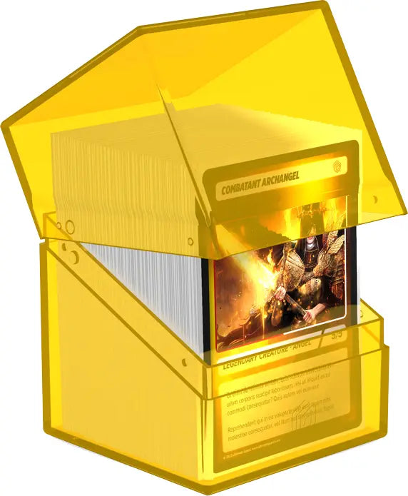 Ultimate Guard Boulder Deck Box - Clear Amber (100+)
