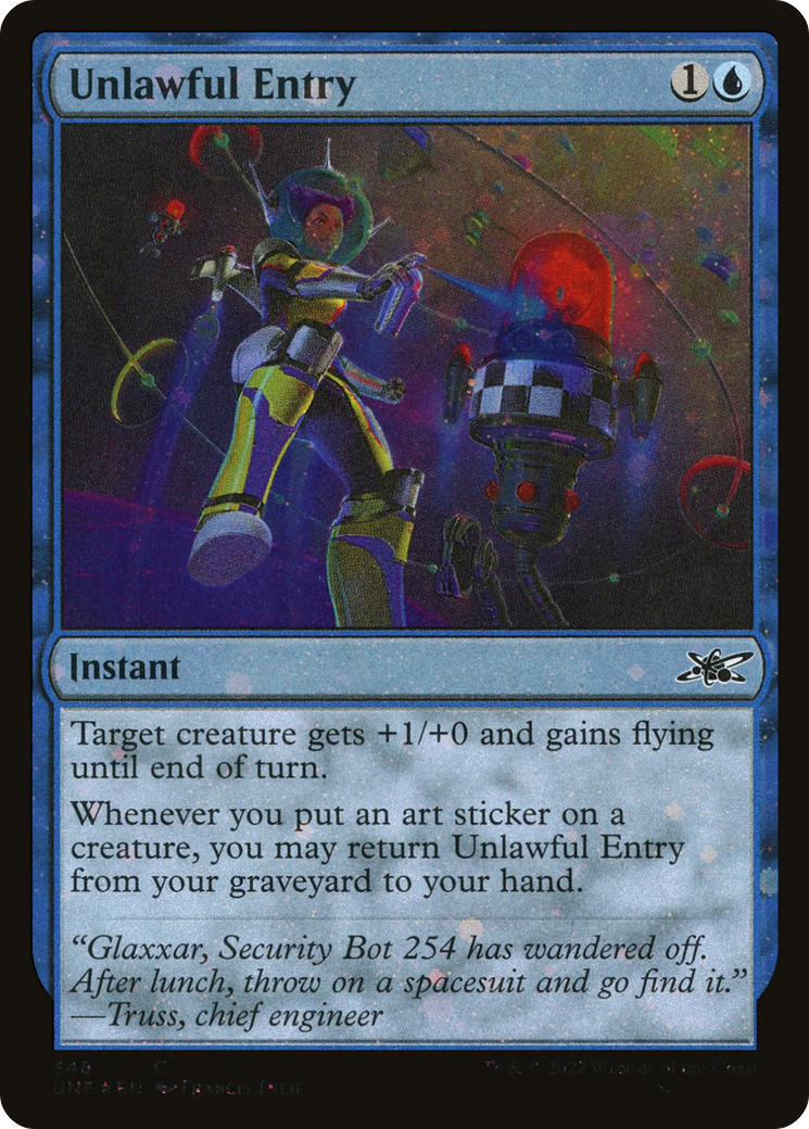 Unlawful Entry (Galaxy Foil) [Unfinity]
