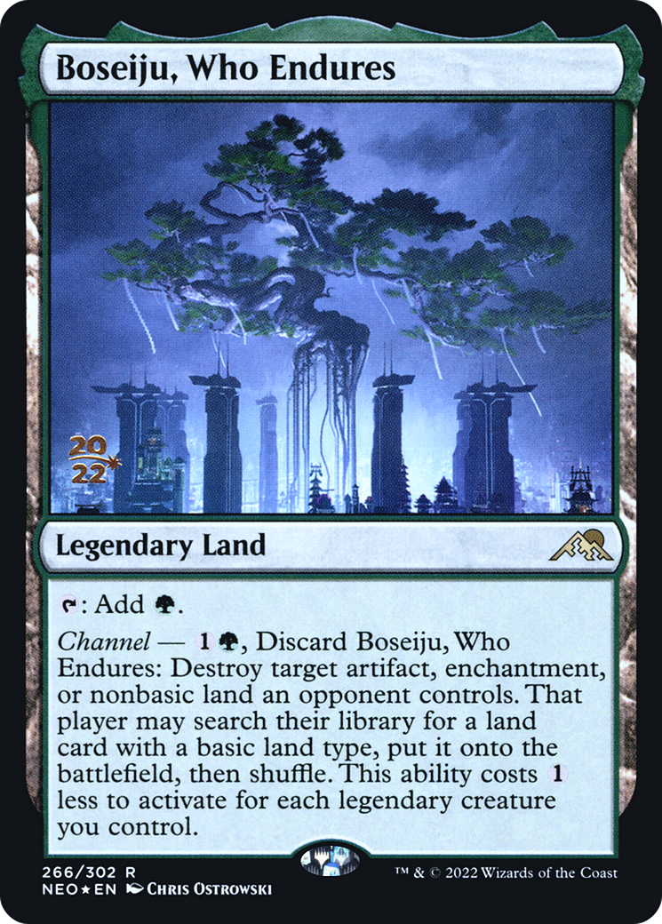 Boseiju, Who Endures [Kamigawa: Neon Dynasty Prerelease Promos]
