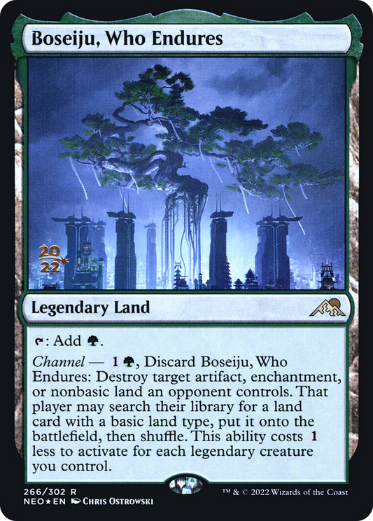 Boseiju, Who Endures [Kamigawa: Neon Dynasty Prerelease Promos]