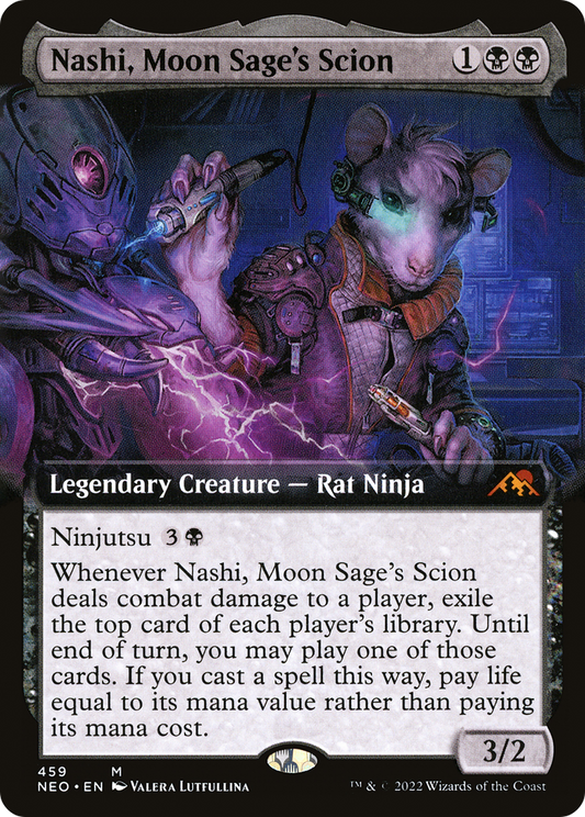 Nashi, Moon Sage's Scion (Extended Art) [Kamigawa: Neon Dynasty]