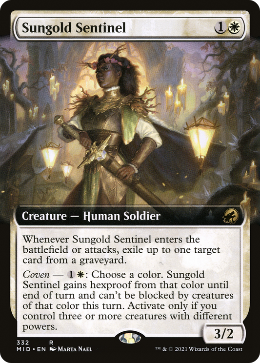 Sungold Sentinel (Extended Art) [Innistrad: Midnight Hunt]