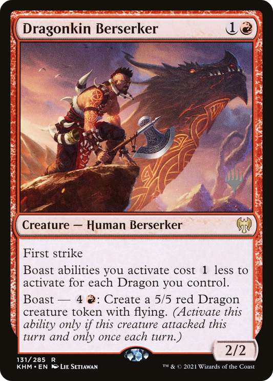 Dragonkin Berserker (Promo Pack) [Kaldheim Promos]