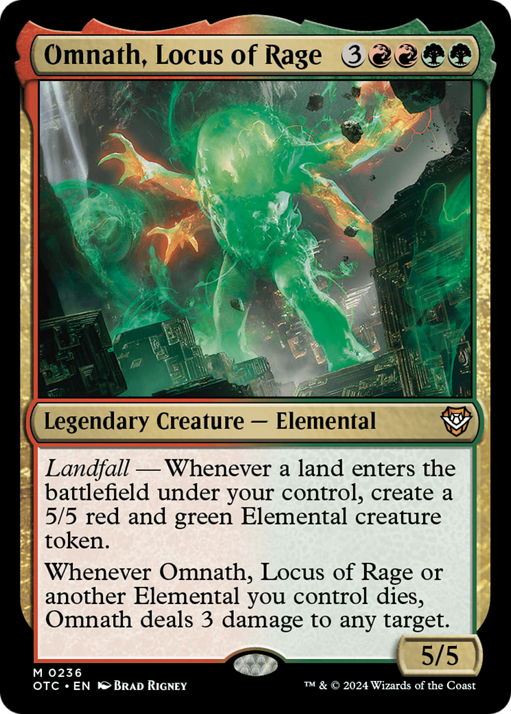 Omnath, Locus of Rage [Outlaws of Thunder Junction Commander]