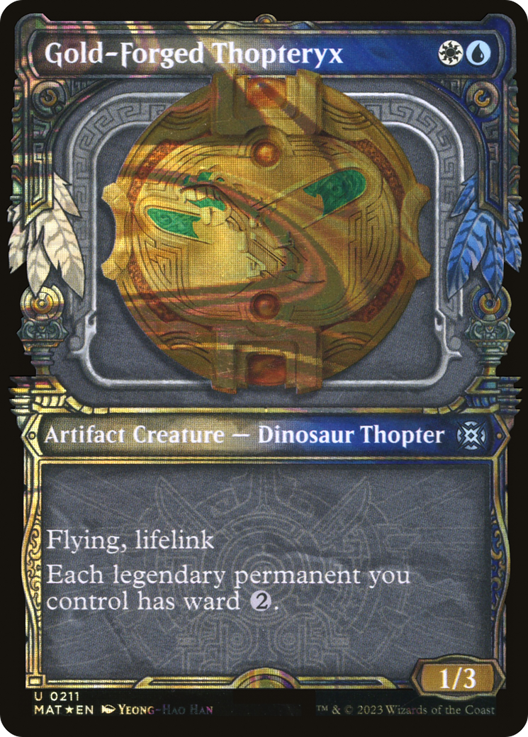 Gold-Forged Thopteryx (Showcase Halo Foil) [March of the Machine: The Aftermath]