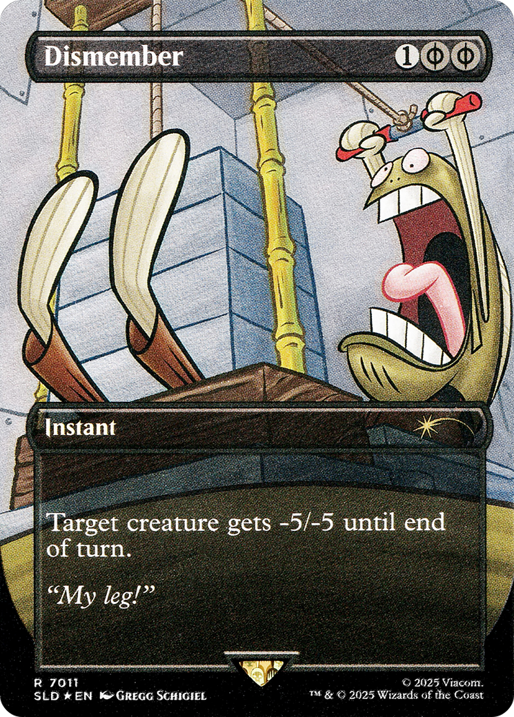 Dismember (7011) (Rainbow Foil) [Secret Lair Drop Series]