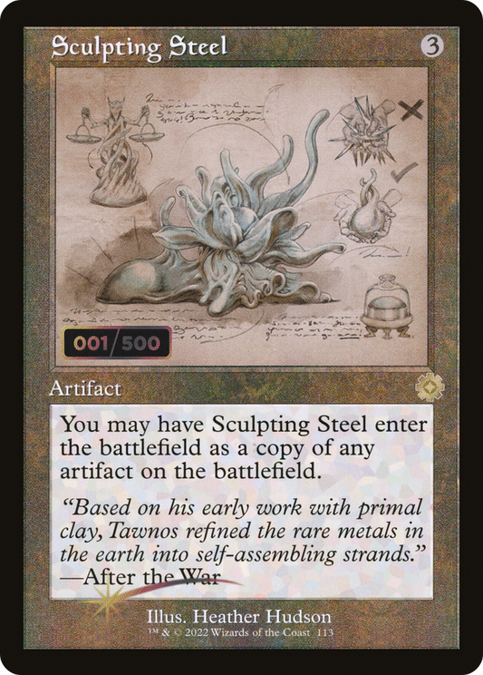 Sculpting Steel (Retro Schematic) (Serialized) [The Brothers' War Retro Artifacts]