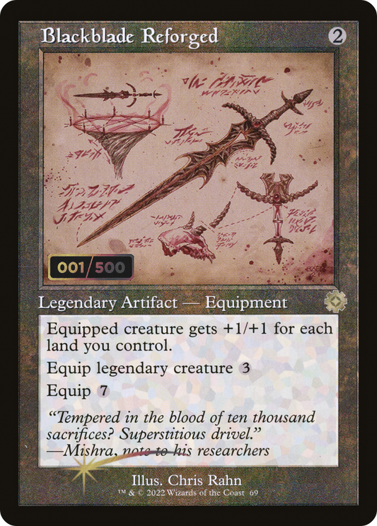 Blackblade Reforged (Retro Schematic) (Serialized) [The Brothers' War Retro Artifacts]
