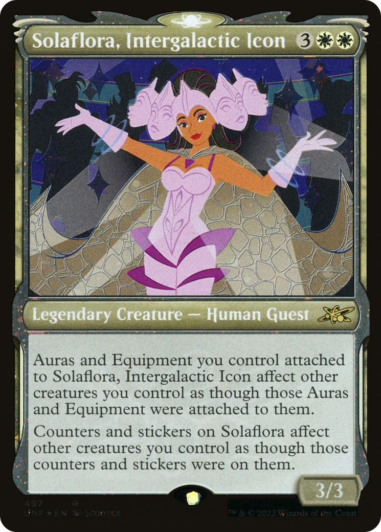 Solaflora, Intergalactic Icon (Showcase) (Galaxy Foil) [Unfinity]