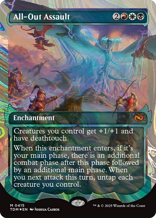 All-Out Assault (Showcase Halo Foil) (Japanese) [Tarkir: Dragonstorm]