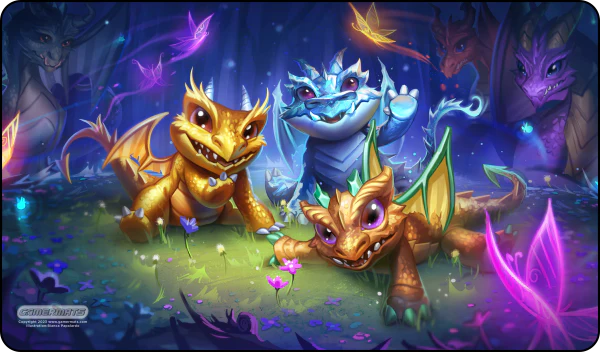 Gamermats Playmat - Baby Dragons the New Clutch
