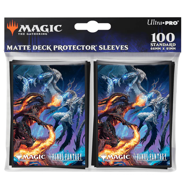 Ultra PRO: Standard 100ct Sleeves - Final Fantasy (Bahamut and Ifrit)