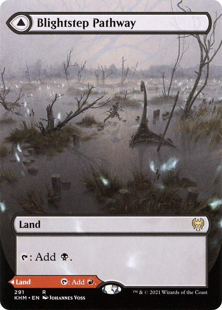 Blightstep Pathway // Searstep Pathway (Borderless Alternate Art) [Kaldheim]