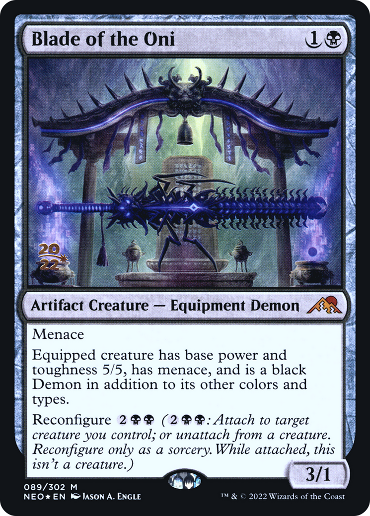 Blade of the Oni [Kamigawa: Neon Dynasty Prerelease Promos]