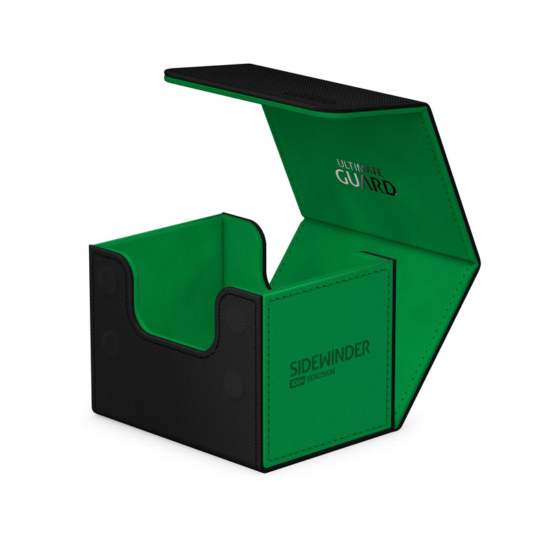 Ultimate Guard Sidewinder Synergy Deck Box - Black/Green (100+)