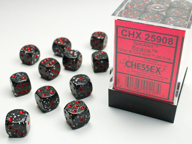Chessex: 12MM D6 Speckled Space (36)