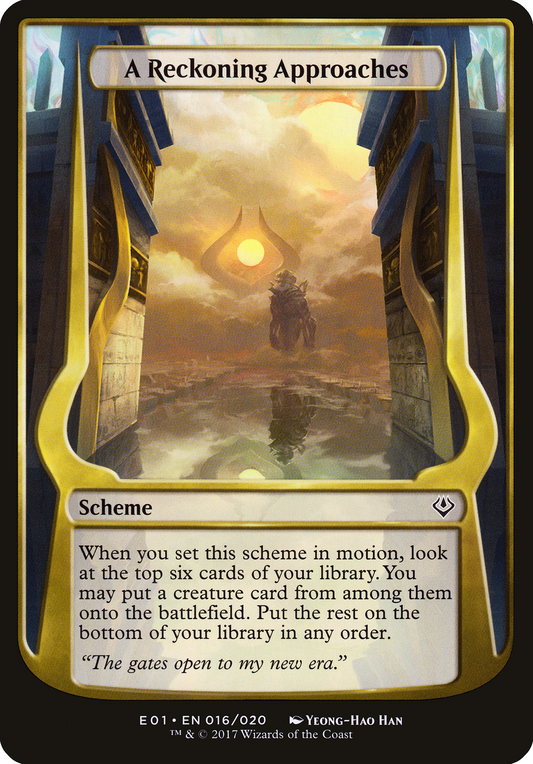 A Reckoning Approaches (Schemes) [Archenemy: Nicol Bolas Schemes]