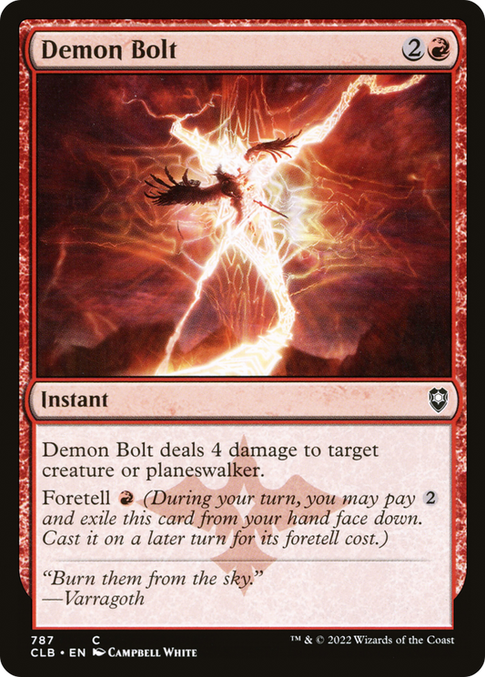 Demon Bolt [Commander Legends: Battle for Baldur's Gate]