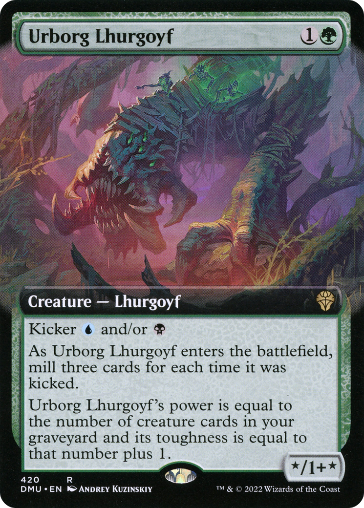 Urborg Lhurgoyf (Extended Art) [Dominaria United]