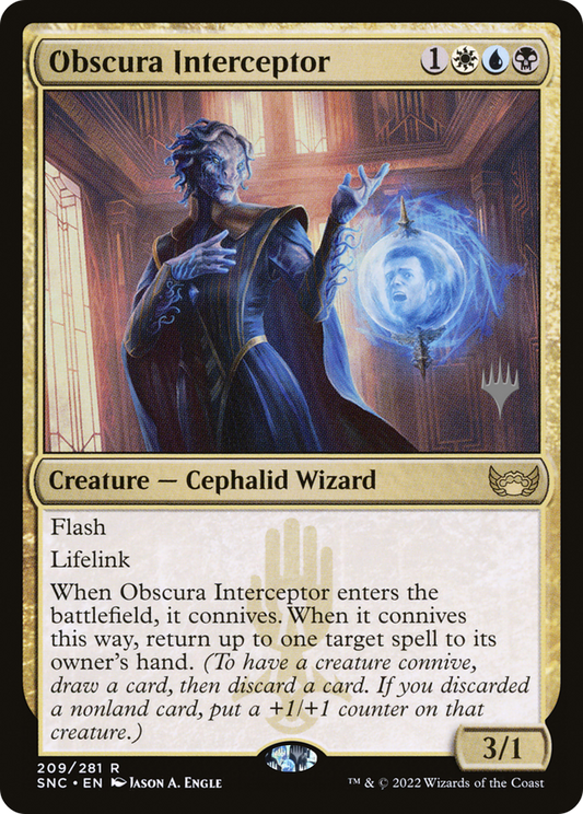 Obscura Interceptor (Promo Pack) [Streets of New Capenna Promos]