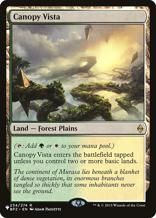 Canopy Vista [The List]