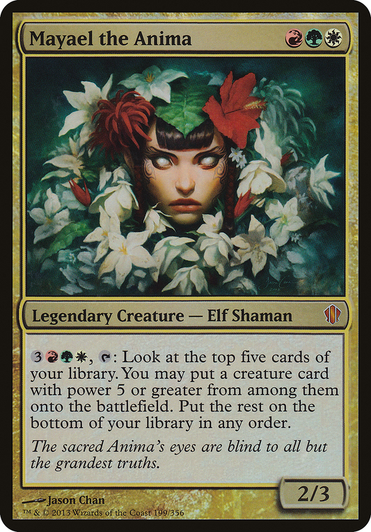 Mayael the Anima (Oversized) [Commander 2013 Oversized]