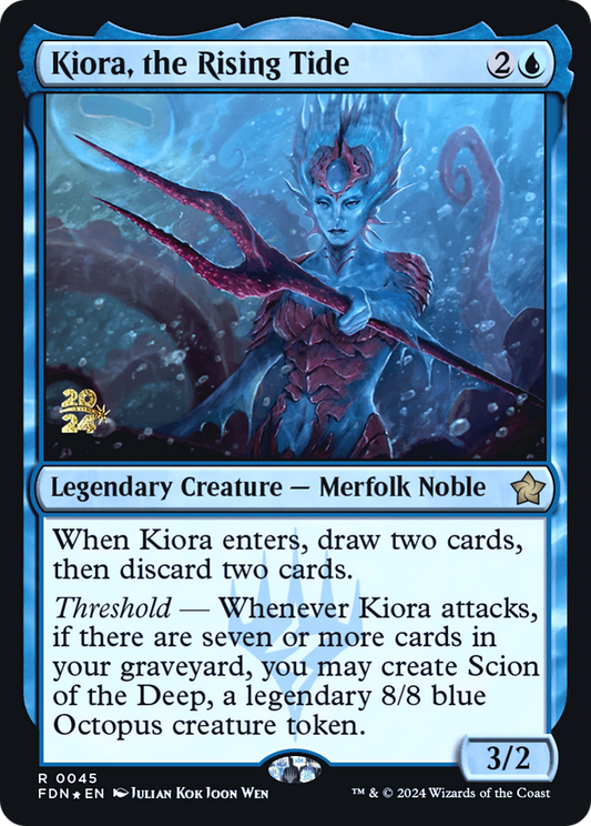 Kiora, the Rising Tide [Foundations Prerelease Promos]