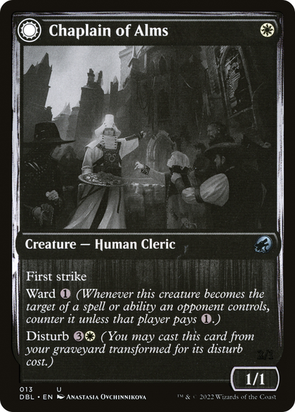 Chaplain of Alms // Chapel Shieldgeist [Innistrad: Double Feature]
