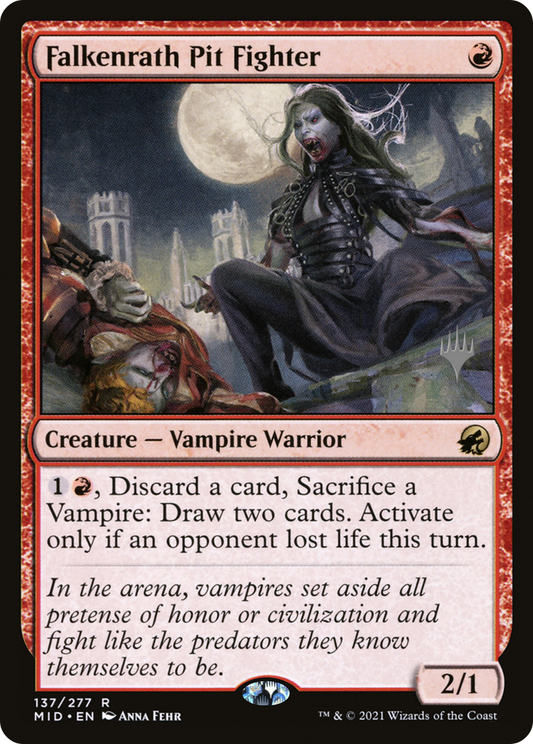 Falkenrath Pit Fighter (Promo Pack) [Innistrad: Midnight Hunt Promos]