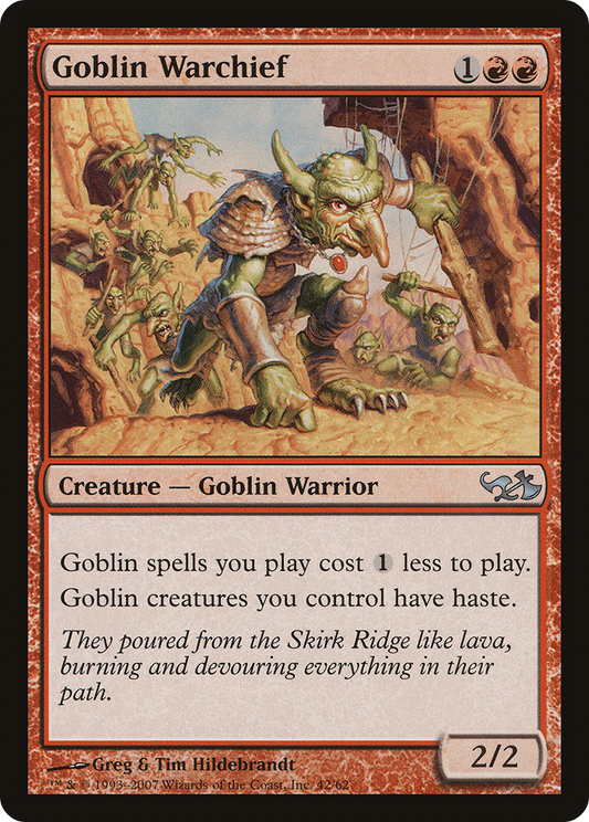 Goblin Warchief [Duel Decks: Elves vs. Goblins]