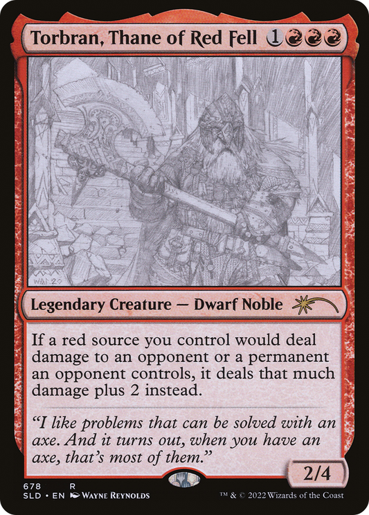 Torbran, Thane of Red Fell (Sketch) [Secret Lair Drop Promos]