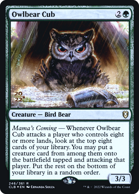 Owlbear Cub [Commander Legends: Battle for Baldur's Gate Prerelease Promos]