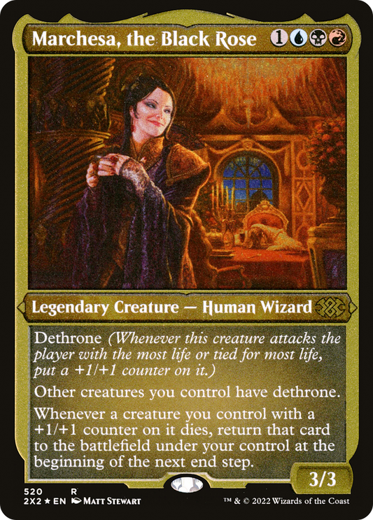 Marchesa, the Black Rose (Foil Etched) [Double Masters 2022]
