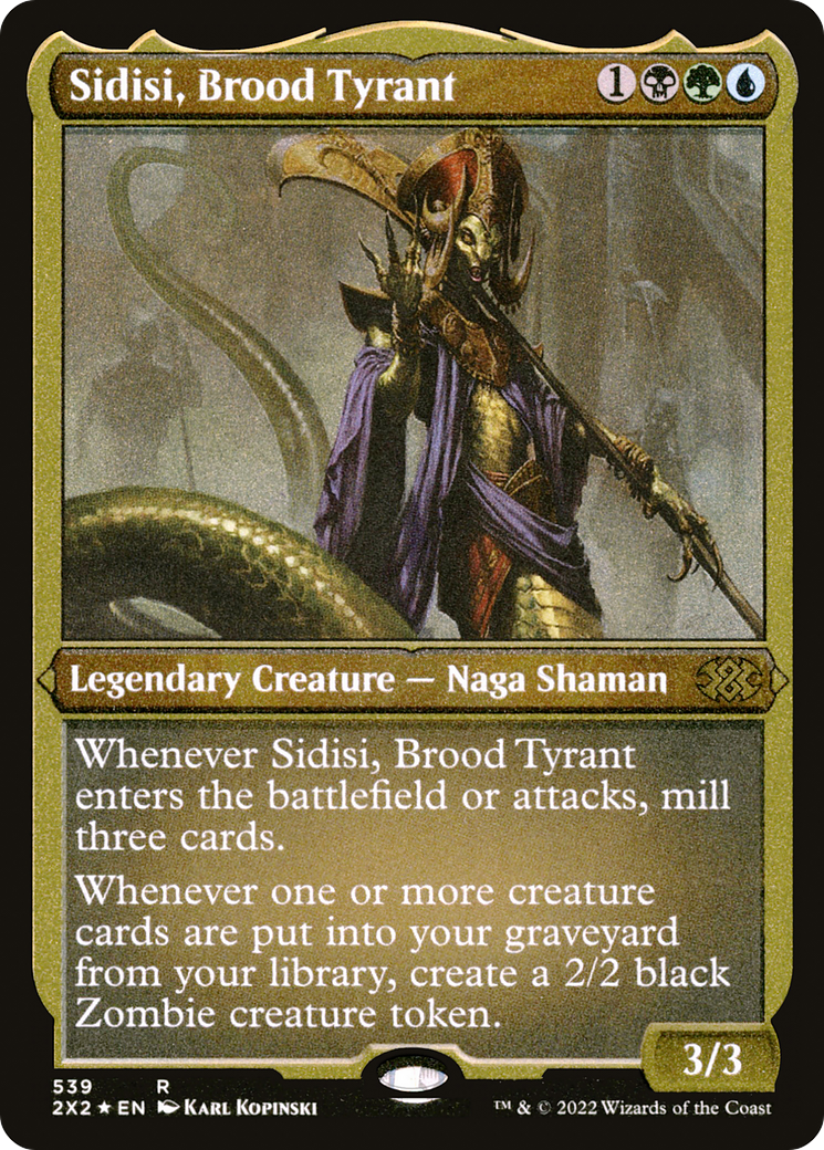 Sidisi, Brood Tyrant (Foil Etched) [Double Masters 2022]