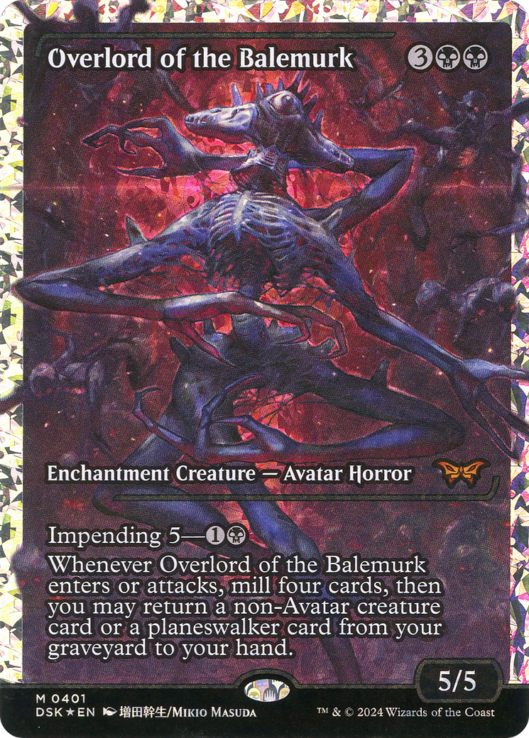 Overlord of the Balemurk (Japan Showcase Fracture Foil) [Duskmourn: House of Horror]