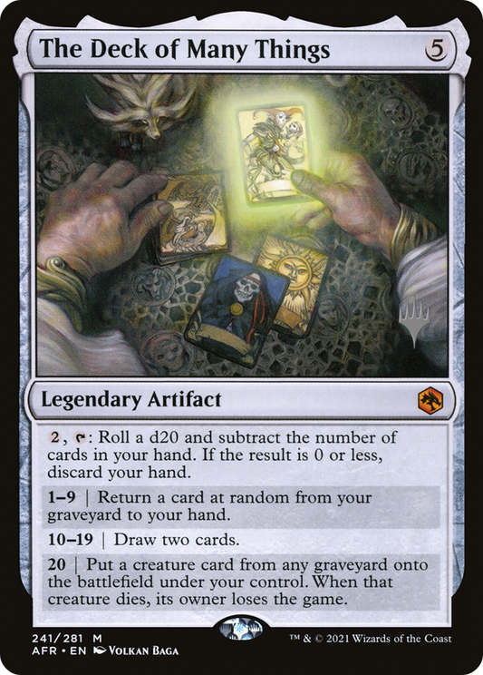 The Deck of Many Things (Promo Pack) [Dungeons & Dragons: Adventures in the Forgotten Realms Promos]