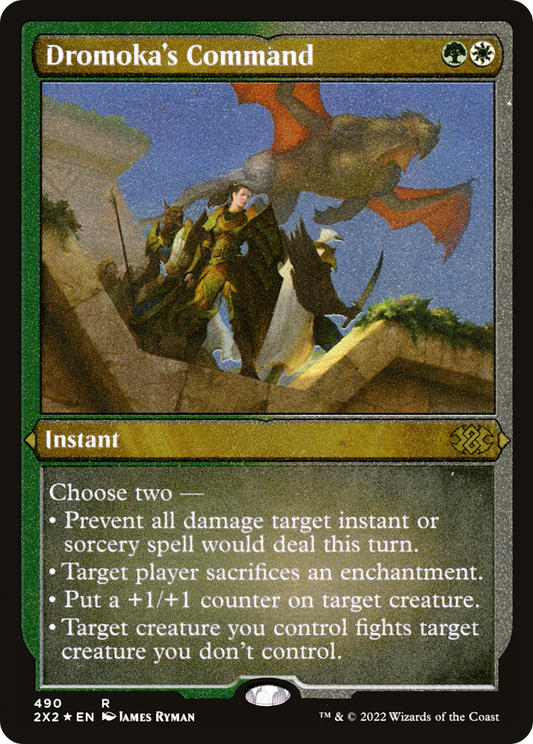 Dromoka's Command (Foil Etched) [Double Masters 2022]