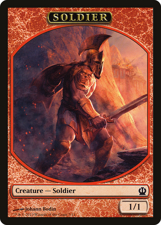 Soldier Token (7/11) [Theros Tokens]