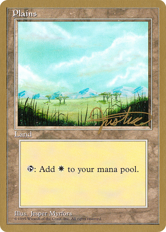 Plains (mj365) (Mark Justice) [Pro Tour Collector Set]