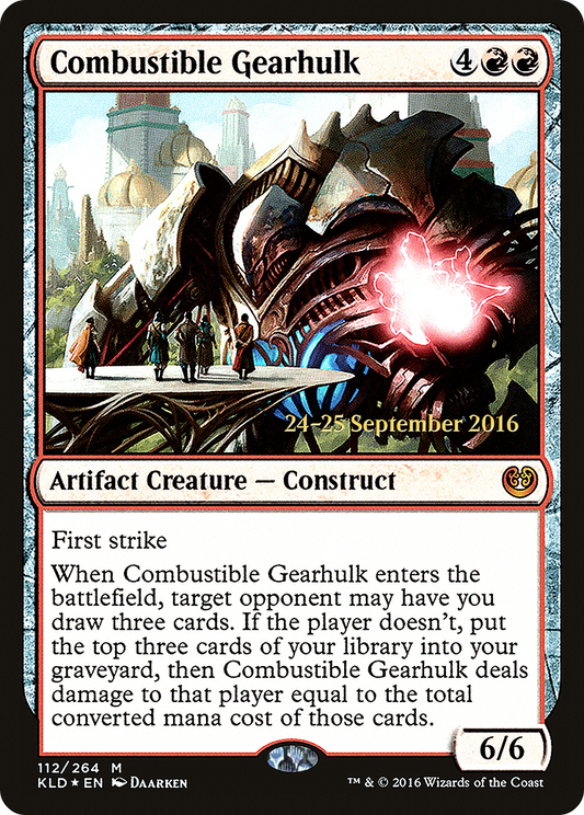 Combustible Gearhulk [Kaladesh Prerelease Promos]