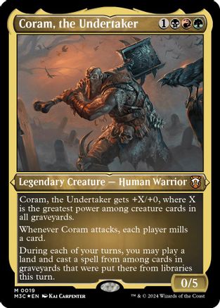 Coram, the Undertaker (Foil Etched) [Modern Horizons 3 Commander]