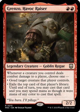 Grenzo, Havoc Raiser (Ripple Foil) [Modern Horizons 3 Commander]
