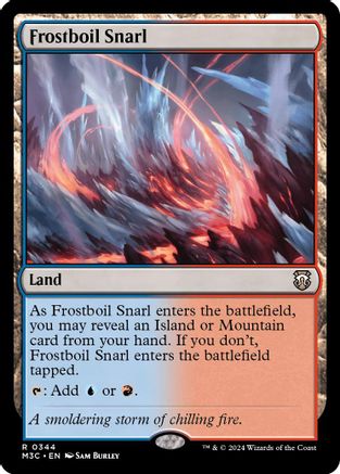 Frostboil Snarl (Ripple Foil) [Modern Horizons 3 Commander]