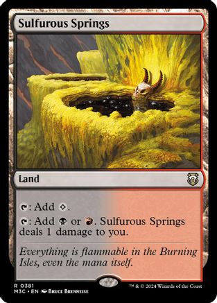 Sulfurous Springs (Ripple Foil) [Modern Horizons 3 Commander]