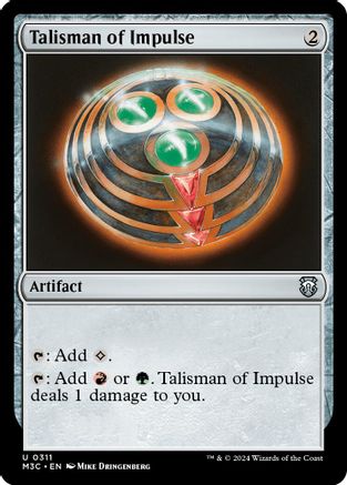 Talisman of Impulse (Ripple Foil) [Modern Horizons 3 Commander]